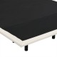 Opulent Beige Full Size Upholstered Platform Bed with LED Lighting