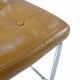 Set of 4, Leather Dining Chair with High-Density Sponge, Rattan Chair for Dining room, Living room, Bedroom, Brown