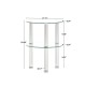 Elegant 2-Layer Tempered Glass End Table for Stylish Home Decor